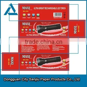 Custom Recycled Paper Boxes for Flashlight Electric Torch Box Manufacturers thumbnail-1