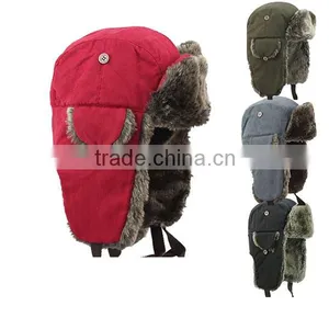 New Design Winter Soft Felt Army Hat Wholesale thumbnail-1