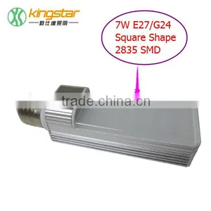 NEW Design G24 LED LAMPS Round&Square 5W/7W/9W/12W G23/G24/E27 LED Plug-in Light G24 Led Bulbs G24 LED Lamp Replacement thumbnail-4