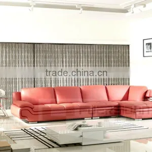 2016 Leather Living Room Furniture Euro Classic Sofa thumbnail-2