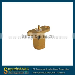 SMA 2 Hole Panel Mount Plug With Solder Antenna 3g Sma thumbnail-1