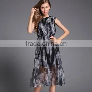 2016 Shanghai Wholesale Printed Fabric For Dress With Fashion Style thumbnail-1