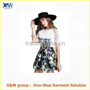 High Quality Fashionable Printed Ladies Designer Skirt Suits thumbnail-1