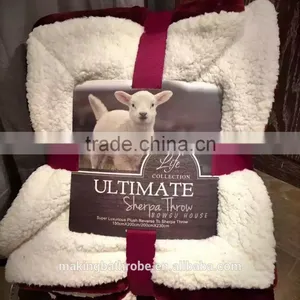 Winner Warm Fluffy Plain Dyed Sherpa Fleece Plush Blanket Quality Choice thumbnail-4