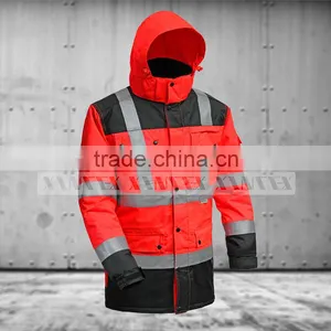 ANSI/ISEA 107 / EN20471 Northcape 300D Oxford High Vis Two Tone Traffic Workwear Jacket thumbnail-1