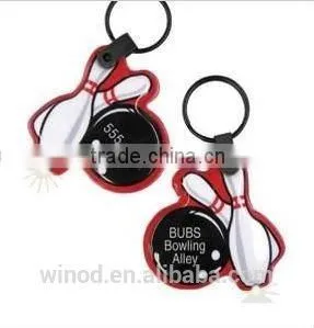 Promotional Gift Plastic 1 Led Keychain Flashlight thumbnail-1
