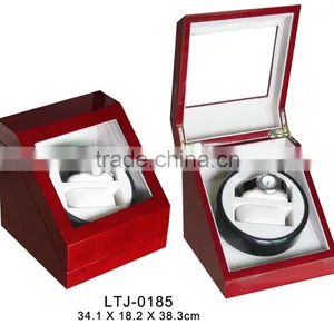 Luxury Finish Motor Electronic Wooden Watch Box Wholesale thumbnail-1