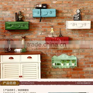 Antique Vintage Classic Metal Suitcase Decoration For House Room Cafe,Restraunt,Bar thumbnail-2