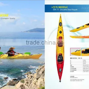 Good Quality Very Popular in Europe Two Person Sit in Ocean Kajak Double Ocean Kayak for Touring and Sport thumbnail-1