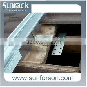 Concise Design Aluminum Solar Brackets for Tile Roof/SS304 Roof Hook thumbnail-2