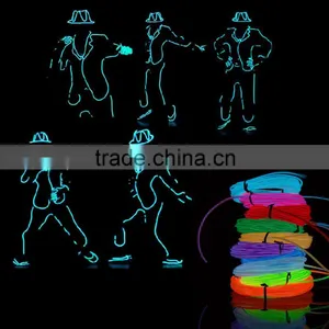 3M Flexible Neon Light Glow EL Wire Rope Car Party Different Colors thumbnail-1