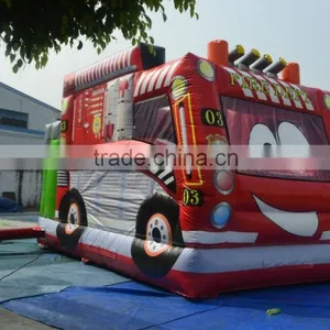 Hot Selling Popular and Cutely Car Combo Inflatable Slide Combo for Kids thumbnail-4