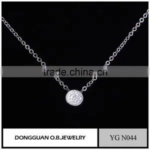 925 Sterling Silver Lucky Jewelry Necklace Fashion Rhodium Plated Chain Necklace From China thumbnail-4