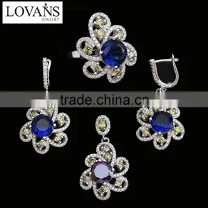 925 Silver Jewelry Set Party Decoration Enameled Silver Jewelry Designs TZ-0252 thumbnail-4