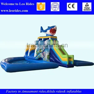 PVC Commercial Inflatable Water Slide With Pool thumbnail-1