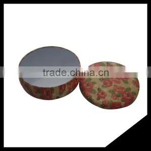 Round Pretty Tinplate Customized Printing Candle Tin Box For Home thumbnail-3