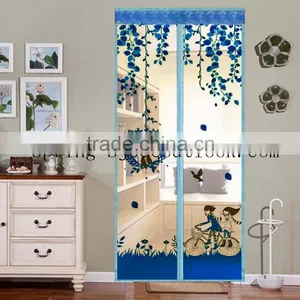 Free Installation Type Door Stripe Anti-mosquito Screen Door in Summer thumbnail-1