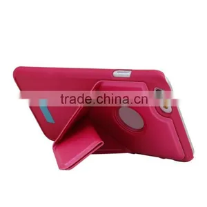 Factory Wholesale Phone Case for Apple IPhone 6 Plus Case Leather Creative Origami Folding Stand for Hands thumbnail-1