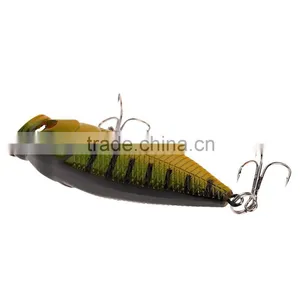 7cm 8.8g Popper Fishing Lure Hard Bait With Treble Hooks Fishing Tackle thumbnail-2