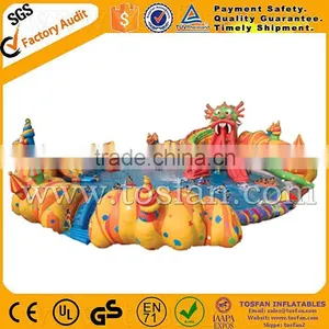 Super Quality Inflatable Water Sport Park Slide Pool for Land A9041 thumbnail-2