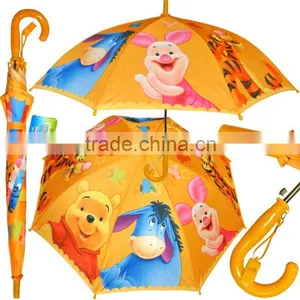 C10C Automatic Cute Animal Print Child Umbrella With Whitle thumbnail-1