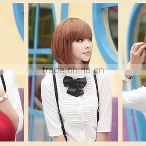 How Shine Hair Wig Hair Bobo Short Curly Bob Wigs Shave 10 Inch Wigs thumbnail-6