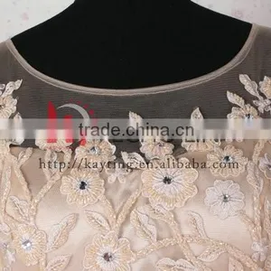 Graceful Applique Pink Long Prom Dress Real Sample Bridesmaid Dresss Pattern thumbnail-6