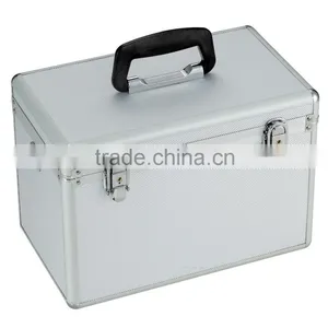 Silver Aluminum Carrying Digital Camera Case With Lock XB-DC003 thumbnail-1