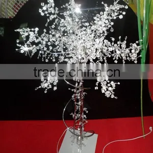 2015 New Fashion Wholesale Crystal Tree Centerpieces With LED Light for Wedding and Party Decoration thumbnail-6