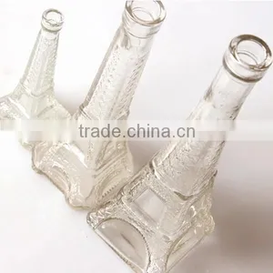 Clear Eiffel Tower Glass Jar Bottle for Flower or Artwork thumbnail-3