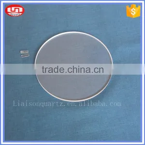 Round Flat Clear Quartz Glass Plate for Sale thumbnail-3