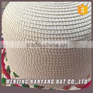 Elegant Women Beach Paper Hats High Quality Sombrero Taizhou Factory thumbnail-5