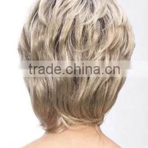 Synthetic Hair Wig, Blonde Short Synthetic Full Lace Wigs for White Women thumbnail-5