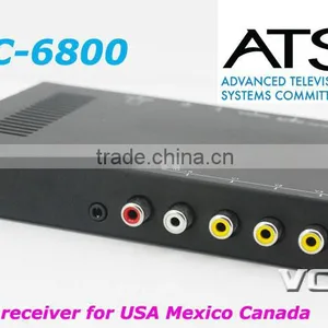 ATSC-6800 Digital TV Receiver ATSC Tuner Box in Car For USA Mexico Canada thumbnail-1