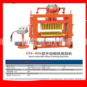 QT4-40A Semi-Automatic Block Forming Machine Popular in ,hollow Block Machine thumbnail-2
