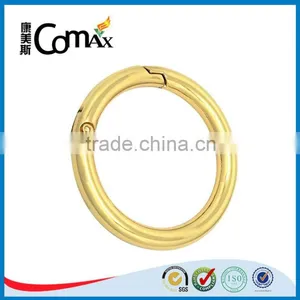 Metal Accessories For Handbag Circle Gold Metal Spring Buckle thumbnail-3