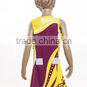 New Design Custom Make Netball Top Singlet Trainning Style for Women Girl thumbnail-3