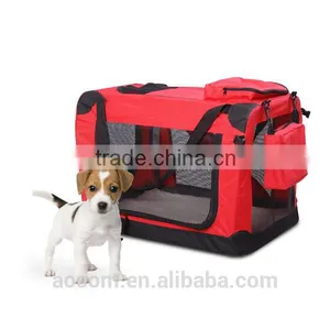 PawHut Red 27 Inch Pet Folding Cage thumbnail-1