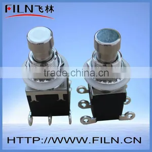 Spring 6 Pin Push Button Foot Switch Black Color thumbnail-1