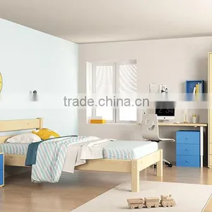Foshan Factory Supply Modern Design Solid Wood Kids Bed thumbnail-5