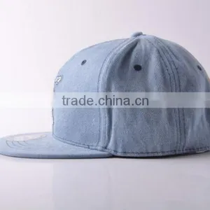 High Quality Custom Blank Flat Cap Wholesale Snapback Cap Cotton Hip Hop Cap thumbnail-3