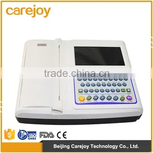 Beautiful Look 10 Inch Color Touchscreen Display 12-lead 12 Channel Portable Ecg Machine thumbnail-1