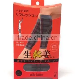 COSIT RAKUSAKU Foot Relaxing and Massage Supporters Black Paisley Made in Japan thumbnail-1