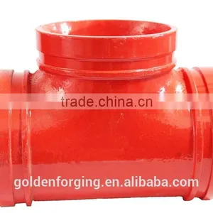 Forging Mechanical Parts Fabrication Services Cross Pipe Fittings Stainless Steel Tee Black Steel Pipe Tee thumbnail-1