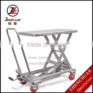 Aluminum Alloy Foot Lifting Mobile Scissor Lift Table thumbnail-1
