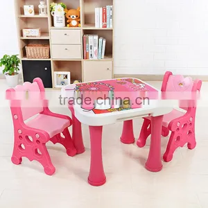 Plastic Study Tables and Chairs for Kids thumbnail-3