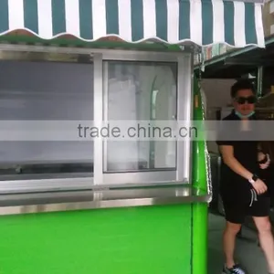 Customed Size Function Mobile Food Cart Kiosk Van Trailer for Sale,outdoor Food Cart ZQW-C2 thumbnail-5