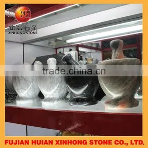 Natural Granite Stone Mortar and Garlic Crusher for Kitchen Appliances thumbnail-2