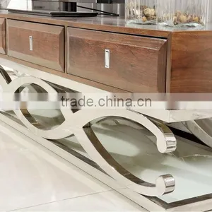E359 Hot Sale Lcd tv Stand Design Cheap Wooden tv Stand on Sale thumbnail-2