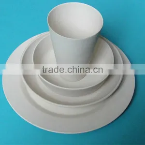 Biodegradable Bamboo Fiber Dinnerware Sets With Plate(L),plate(S),bowl and Cup thumbnail-1